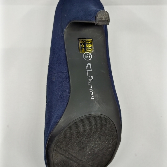 CL By Laundry Blue Heels New - Picture 6 of 6